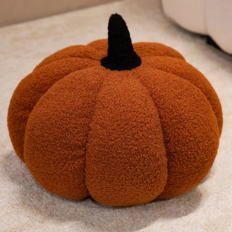 Halloween Pumpkin Plush Pillow | Cozy Decorative Cushion for Fall