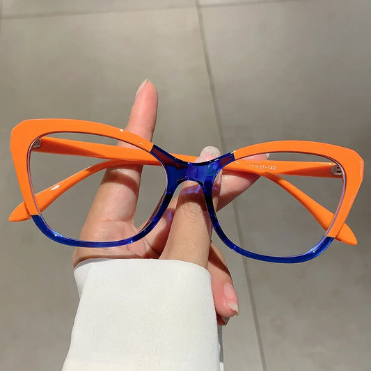 Trendy Cat Eye Blue Light Blocking Eyeglasses for Women 2026