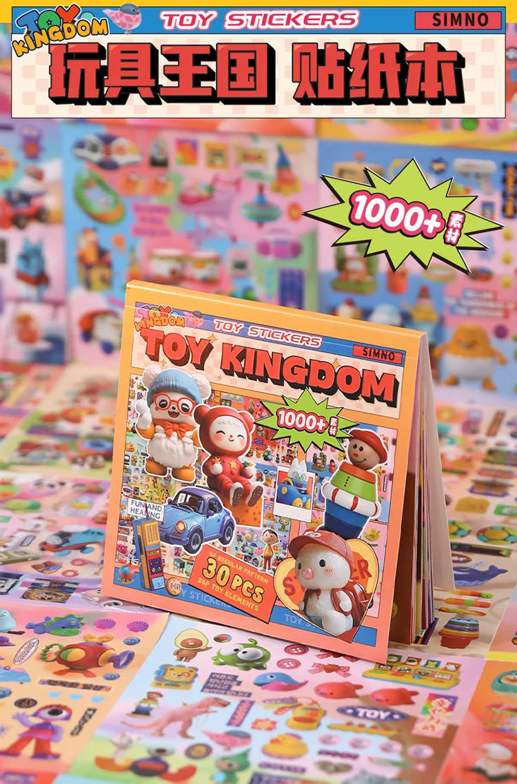 Cute Decorative Sticker Book | 30 Sheets Stationery Gift for Kids