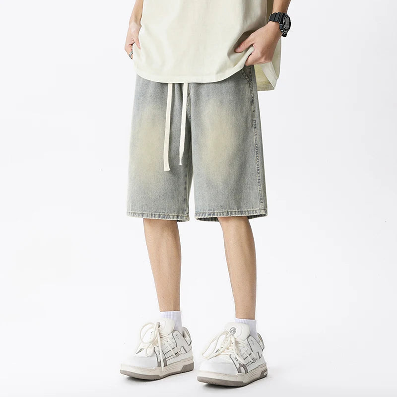 Men's Casual Light Blue Denim Shorts | Comfortable & Stylish