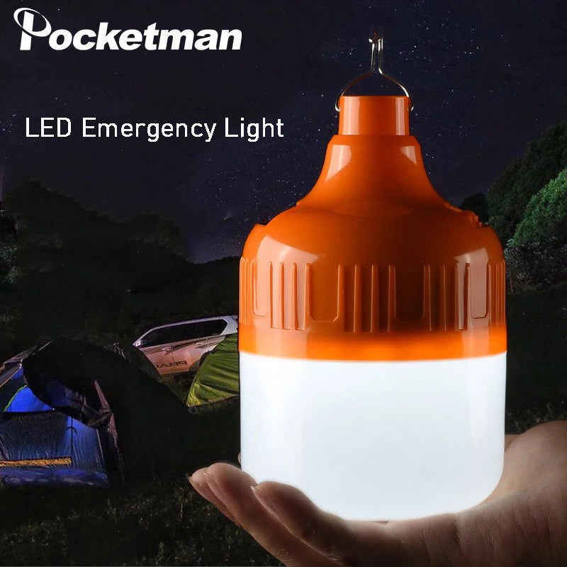 Portable Rechargeable LED Emergency Light Bulb | Waterproof Lantern