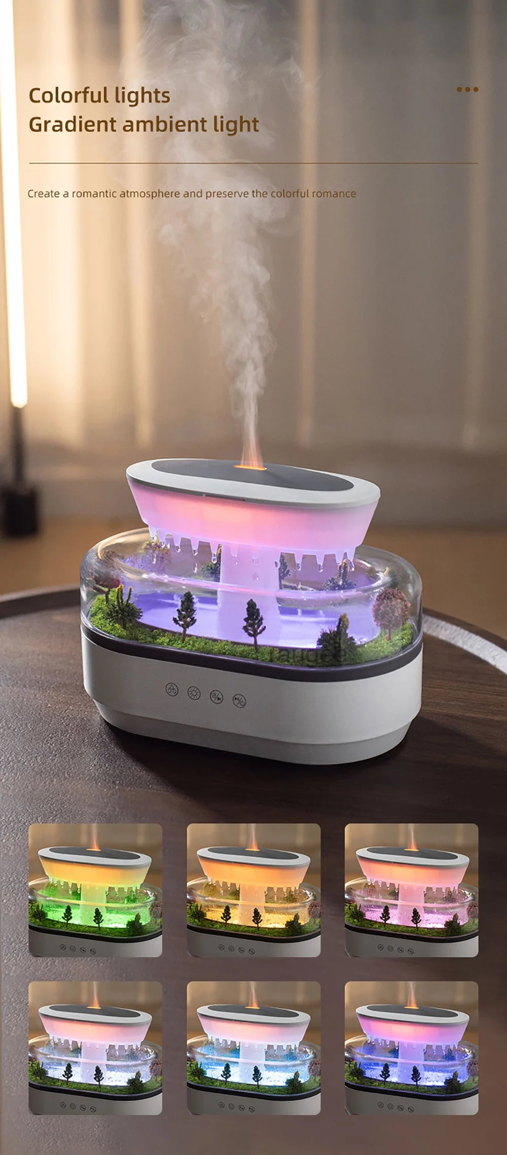 Essential Oils Humidifier and Aromatherapy Diffuser with Music