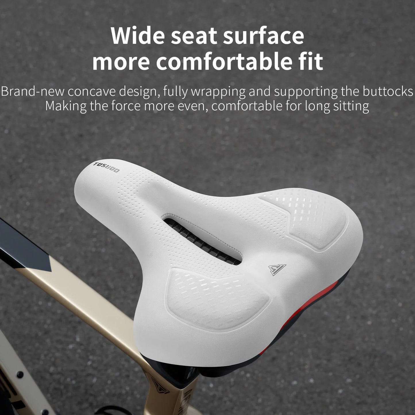 Comfortable Bicycle Seat Cushion | Soft, Waterproof Bike Saddle