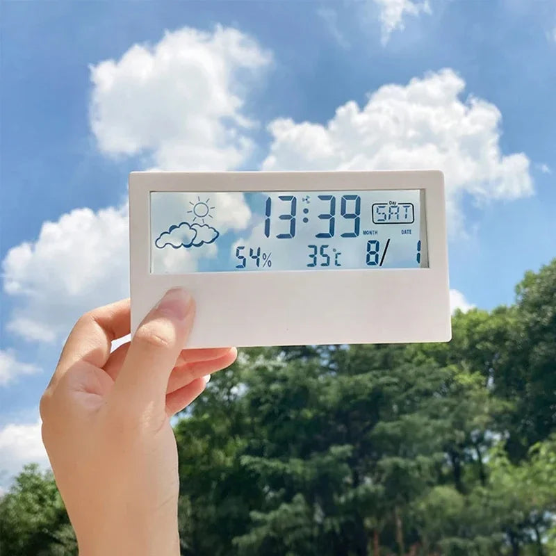 Multifunction LED Thermometer & Humidity Meter | Home Weather Station