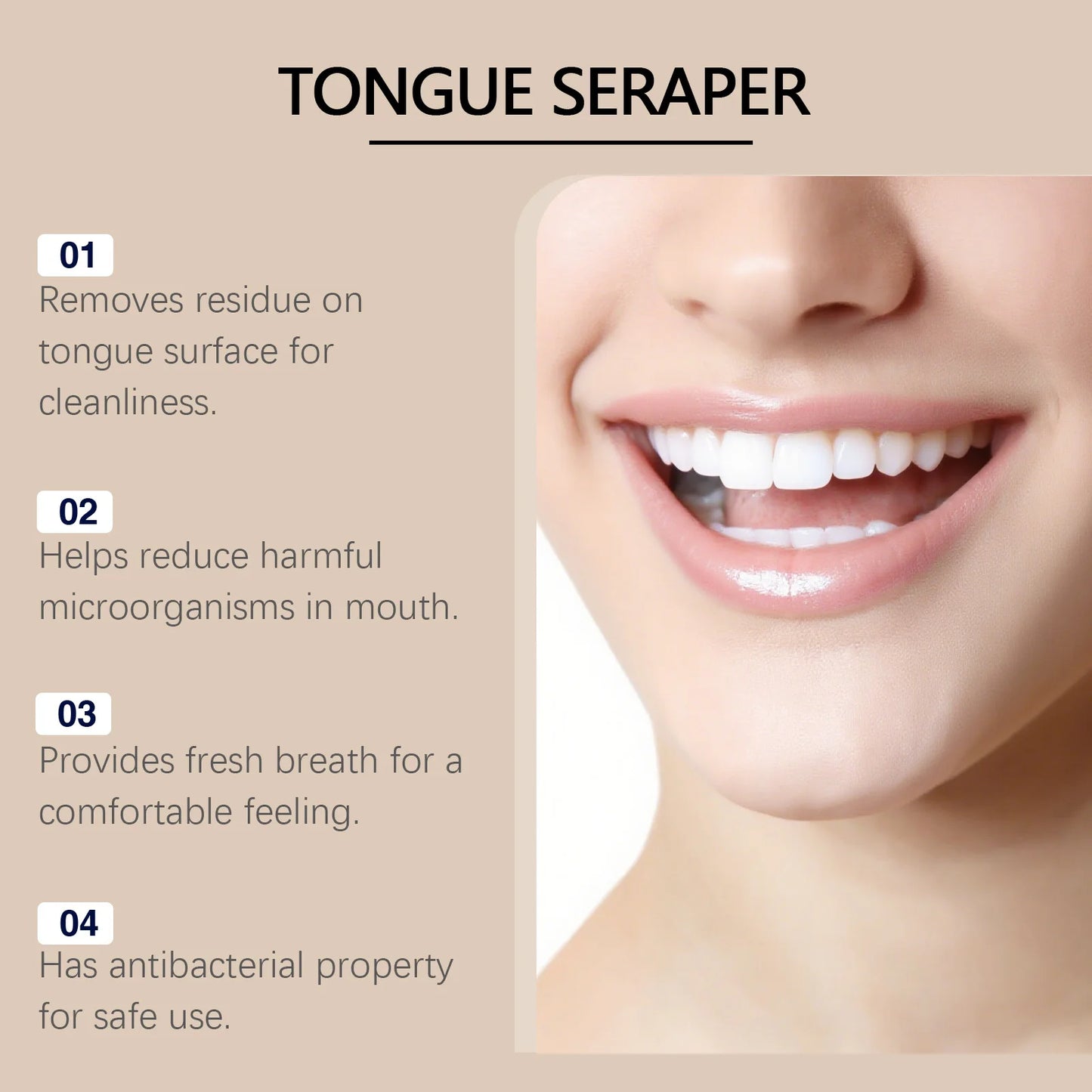 Stainless Steel Tongue Scraper | Freshen Breath & Enhance Oral Care