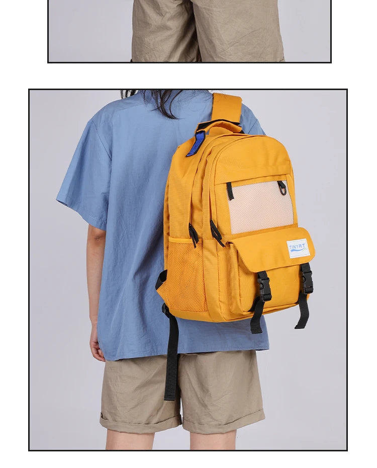 Durable Multi-Color Polyester Backpack | Spacious Casual Bag
