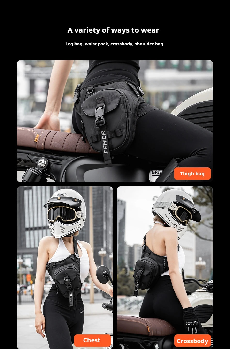 Waterproof Motorcycle Thigh Bag | Multi-Functional Leg Pack