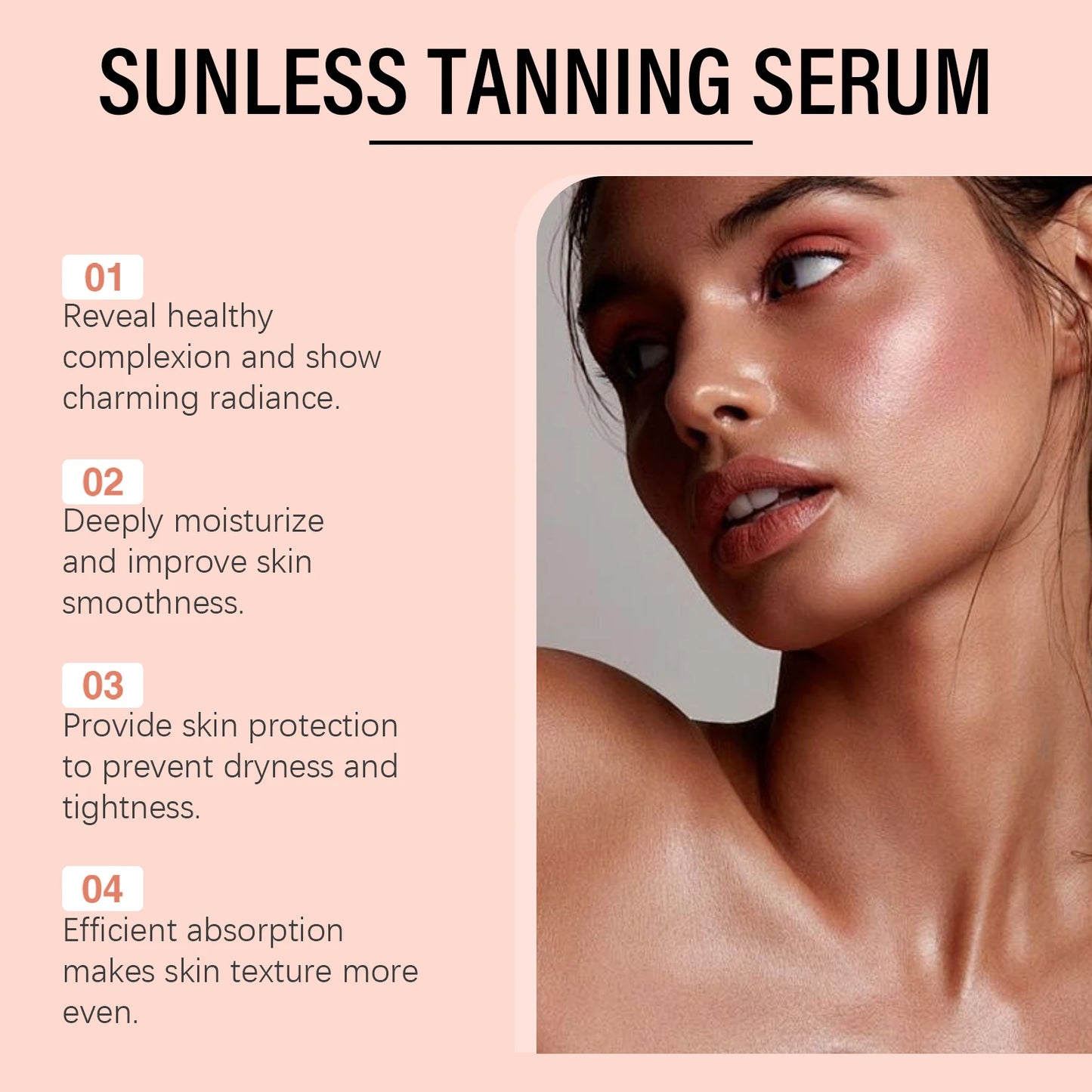 Sunless Self Tanning Drops | Long Lasting Natural Tan Serum