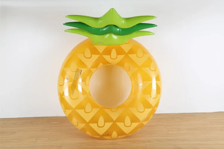 Inflatable Pineapple Watermelon Pool Float | Summer Fun Swim Ring