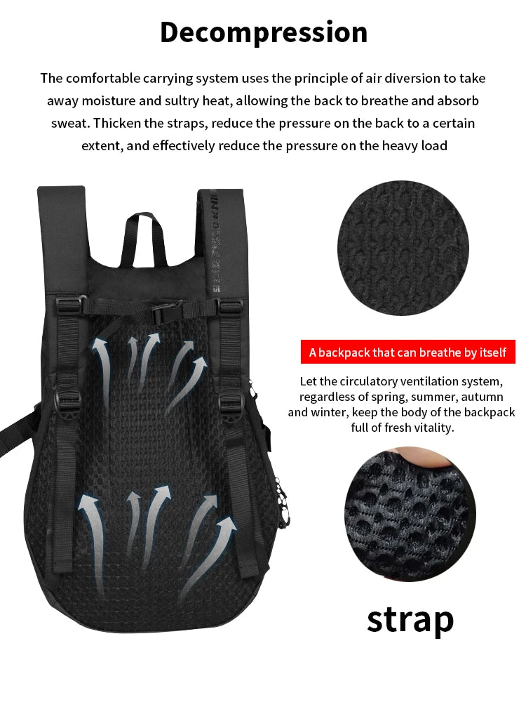 Large Capacity Waterproof Motorcycle Helmet Backpack | Outdoor Gear