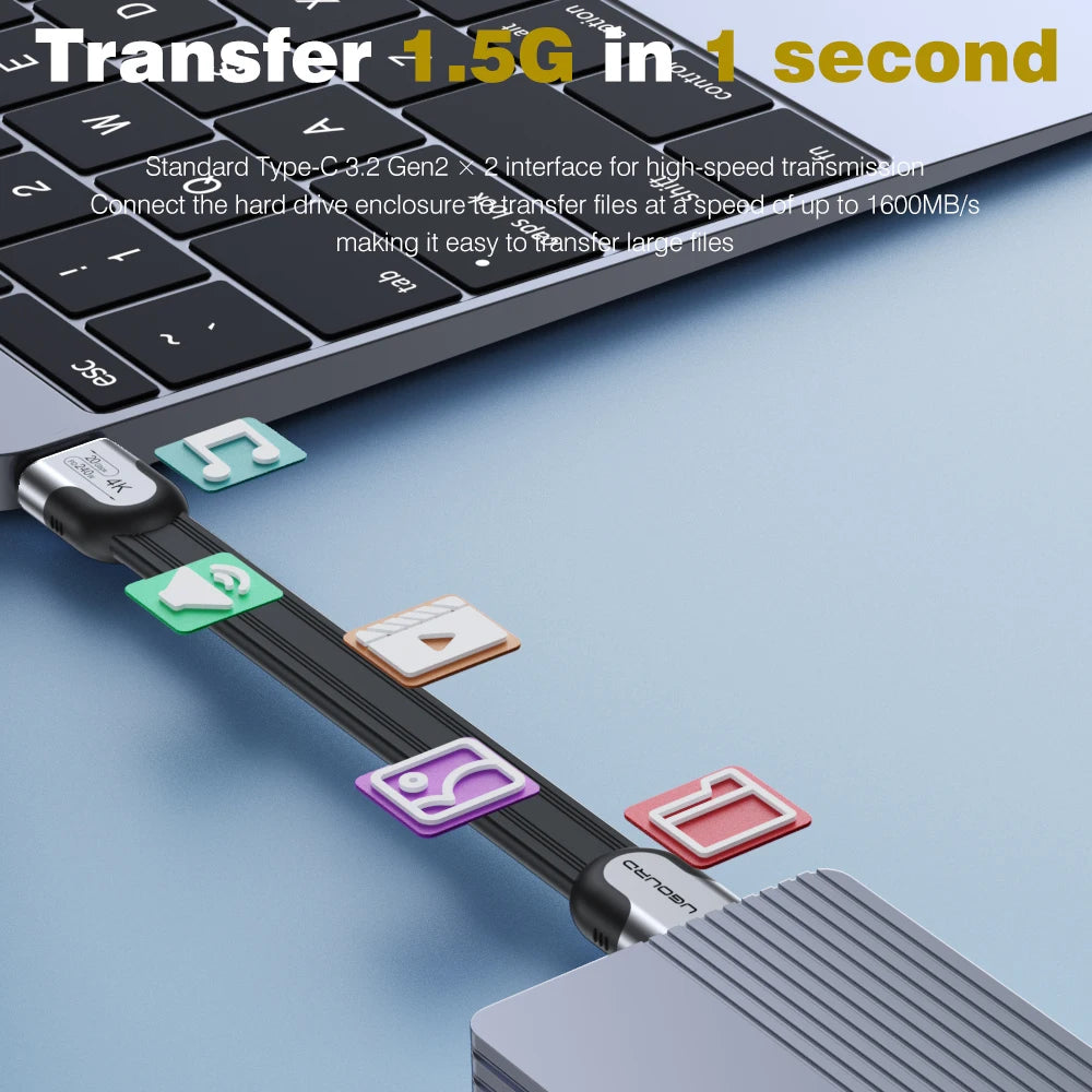 20Gbps USB-C Data Cable for Fast Charging & Data Transfer