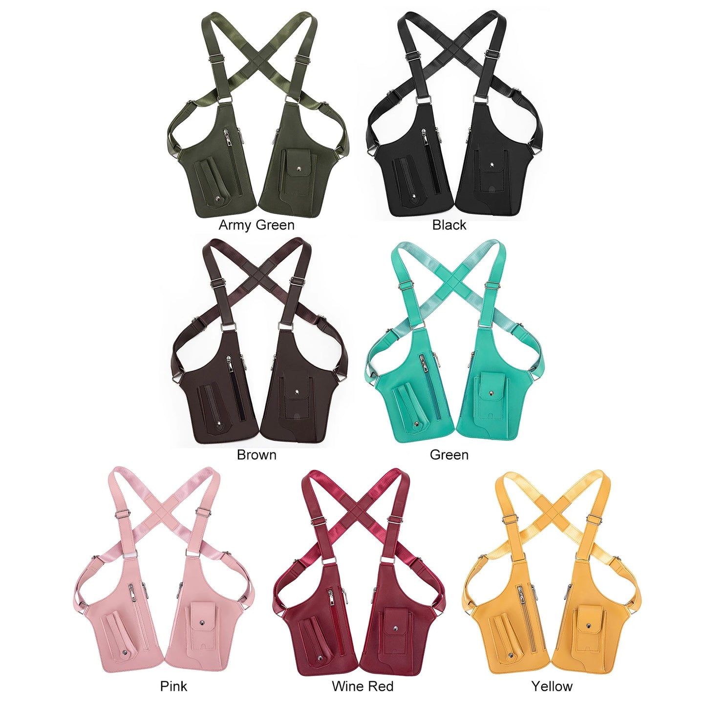 PU Leather Anti-Theft Underarm Bag | Multi-Pocket Shoulder Wallet