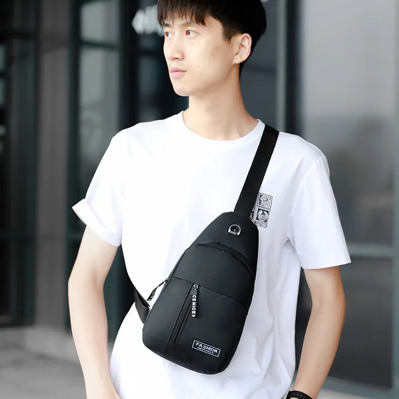 Men's Trendy Oxford Cloth Crossbody Bag | Portable Shoulder Bag
