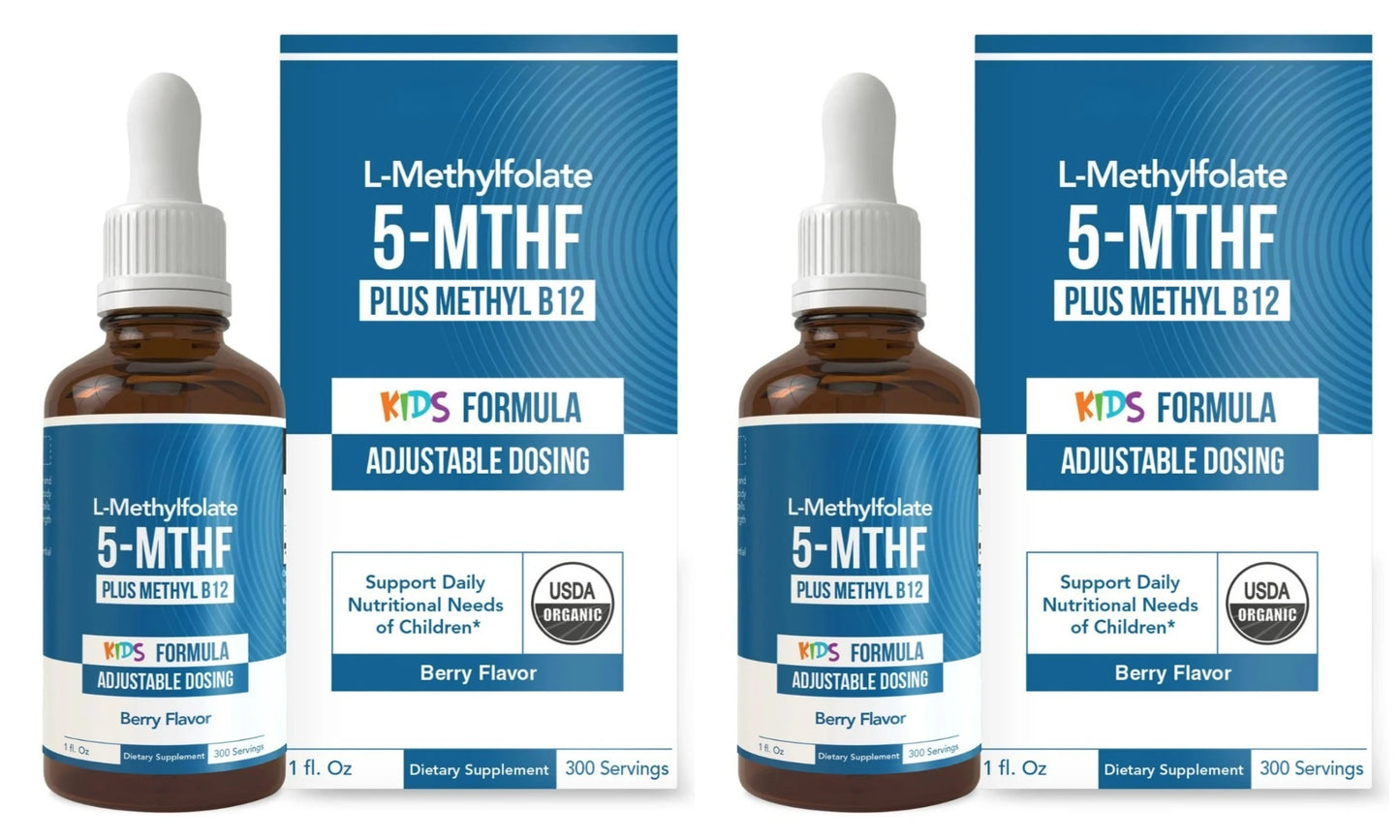 Kids L-Methylfolate Liquid Drops | Vegan Active Folate Support