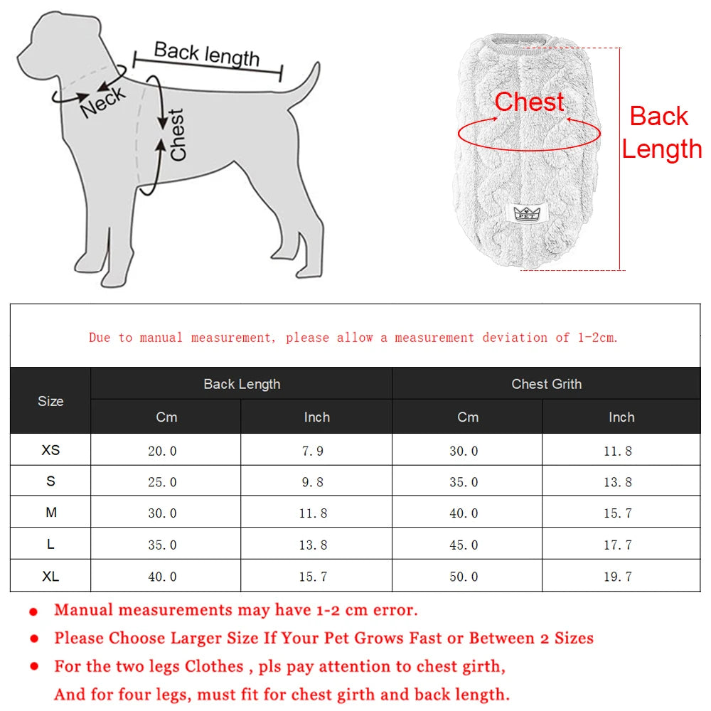 Chaleco Suéter de Lana Cálido para Mascotas Pequeñas | Ropa Acogedora