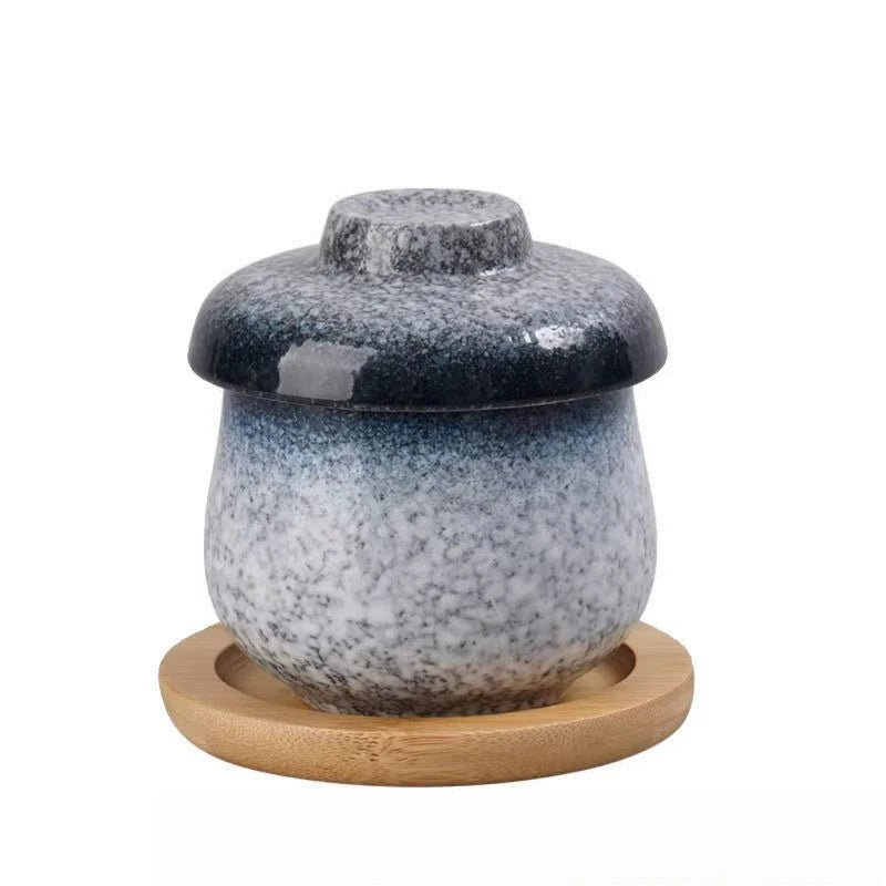 Japanese Ceramic Small Stew Pot Set | Creative Tableware for One