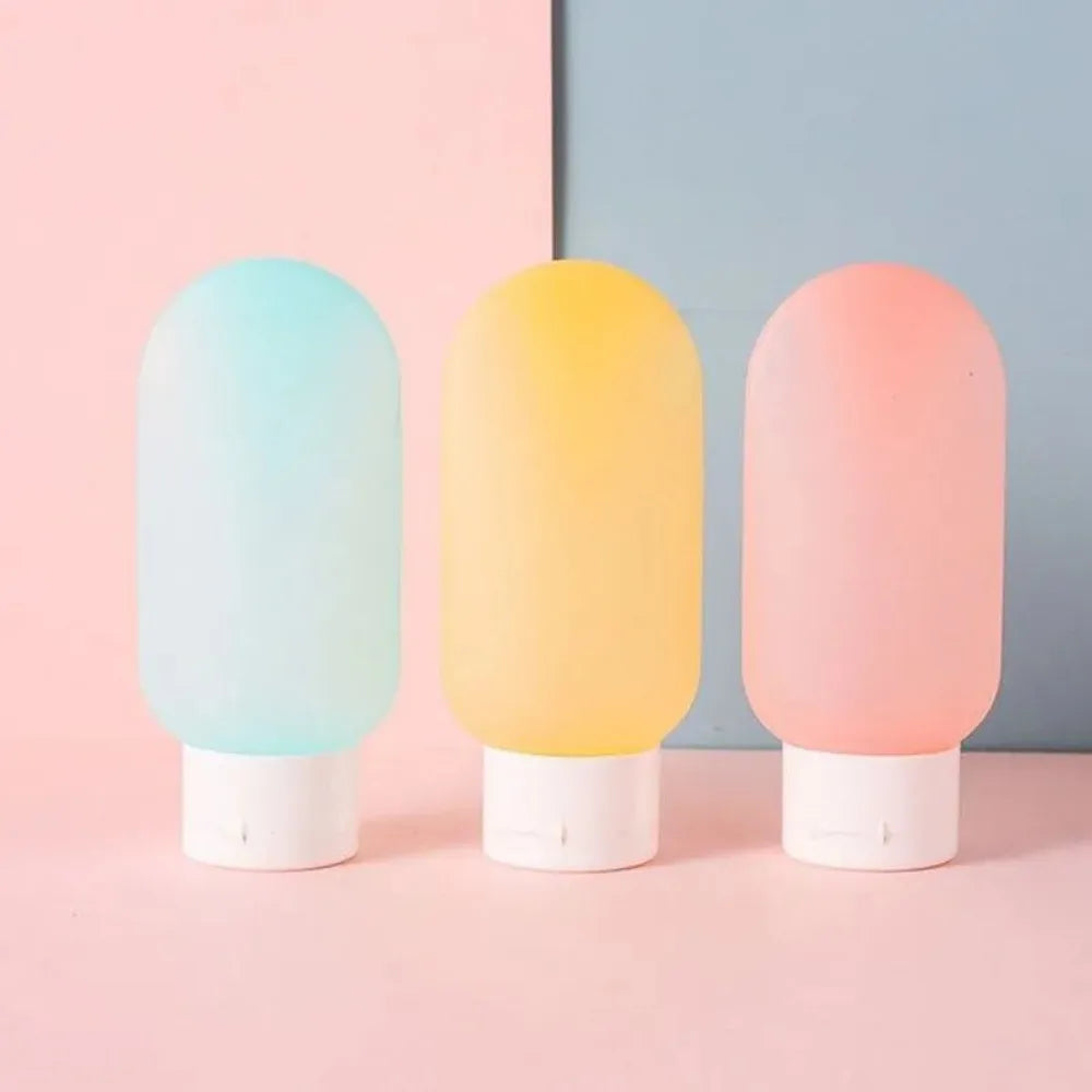 4Pcs 60ml Travel Bottle Set | Refillable Cosmetic Containers
