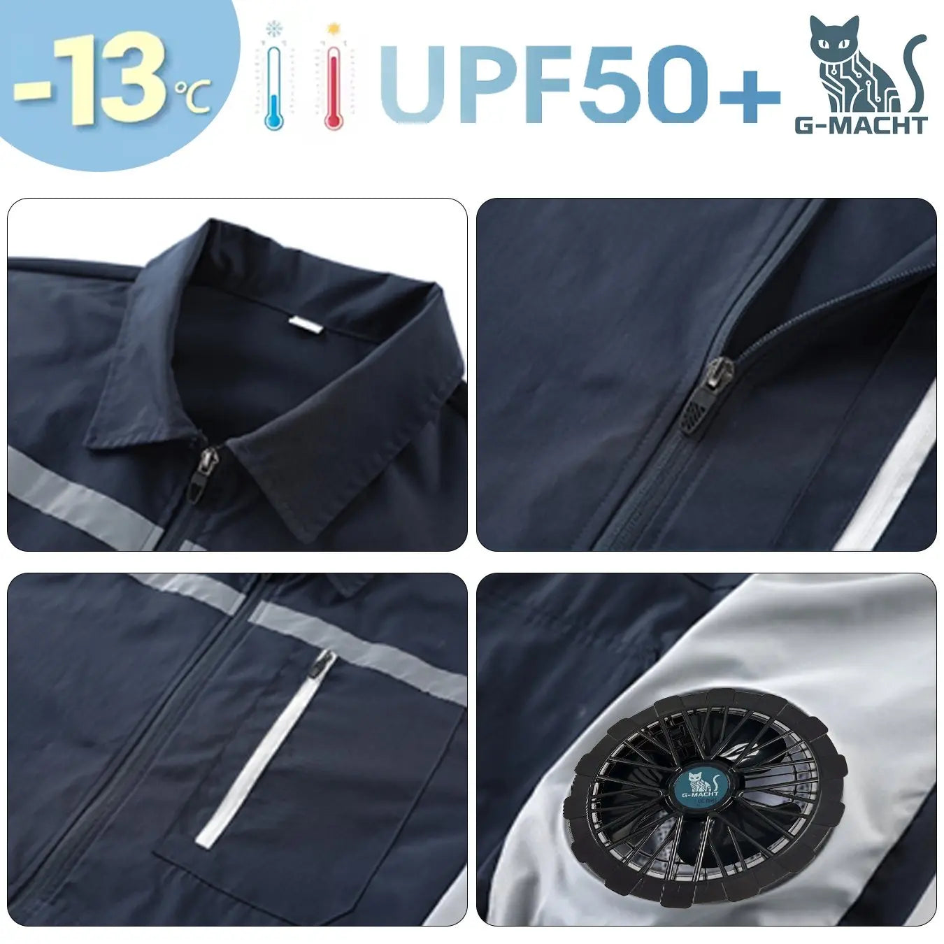 Smart Cooling Jacket for Men | Breathable Air Conditioning Apparel