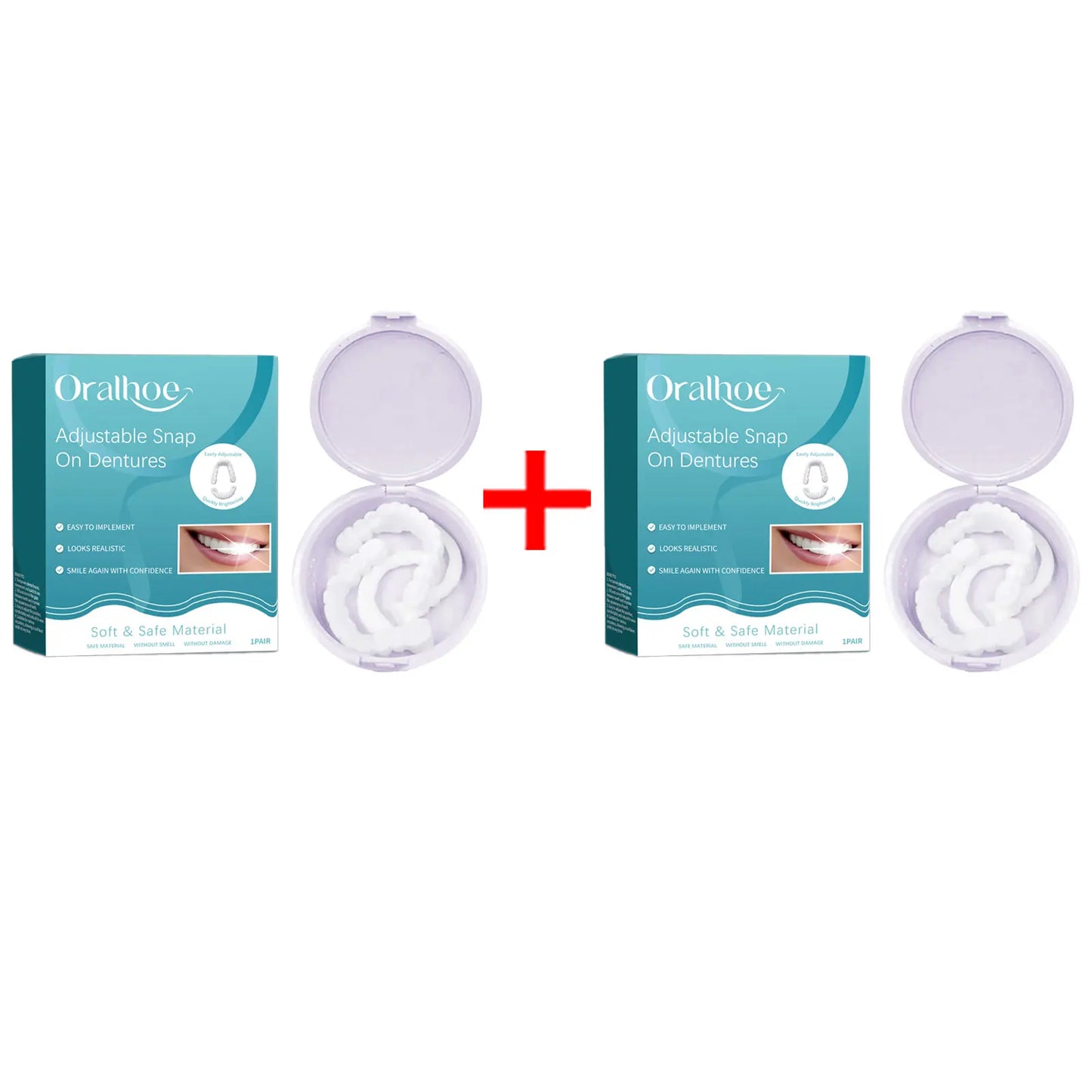 Snap On Smile Teeth – Temporary Silicone Dentures Set