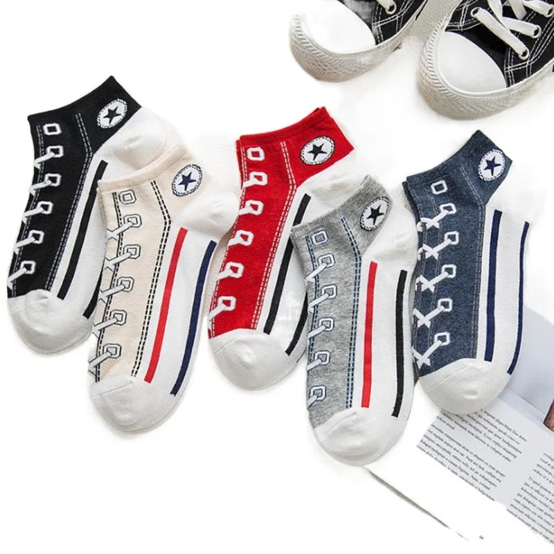 Men's Casual Denim Pattern Socks | Stylish Ankle Comfort