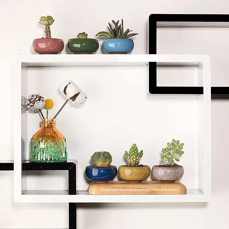 Cute Ice-Crack Glaze Flower Ceramic Succulent Planter