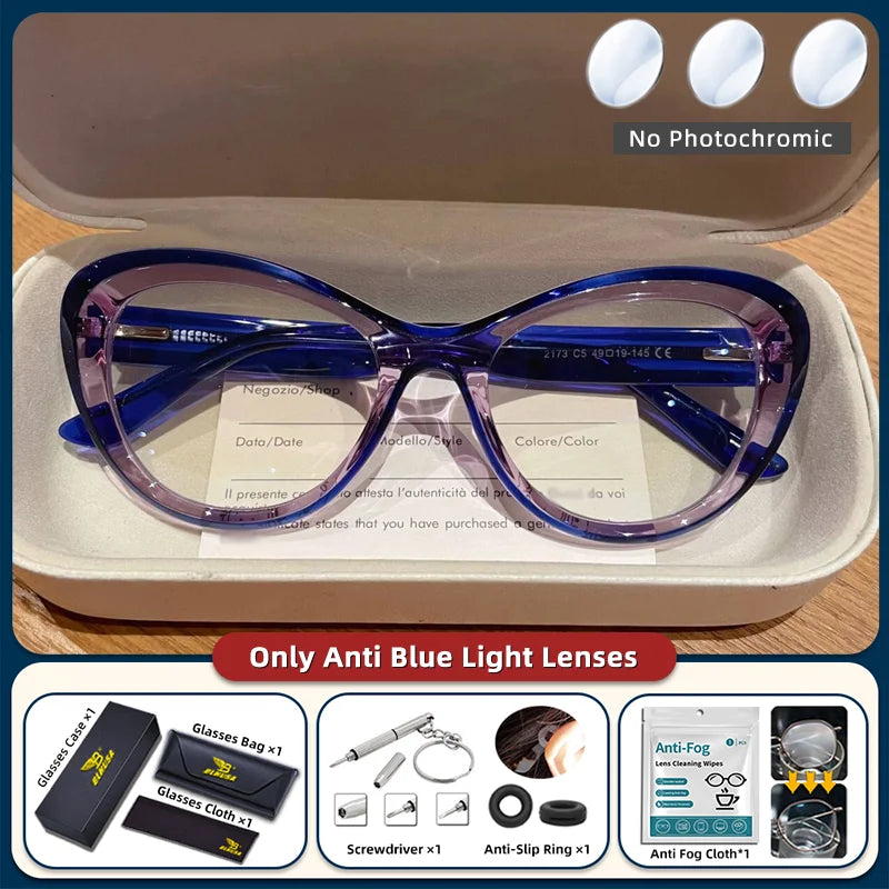Trendy Women's Cat Eye Blue Light Blocking Reading Glasses