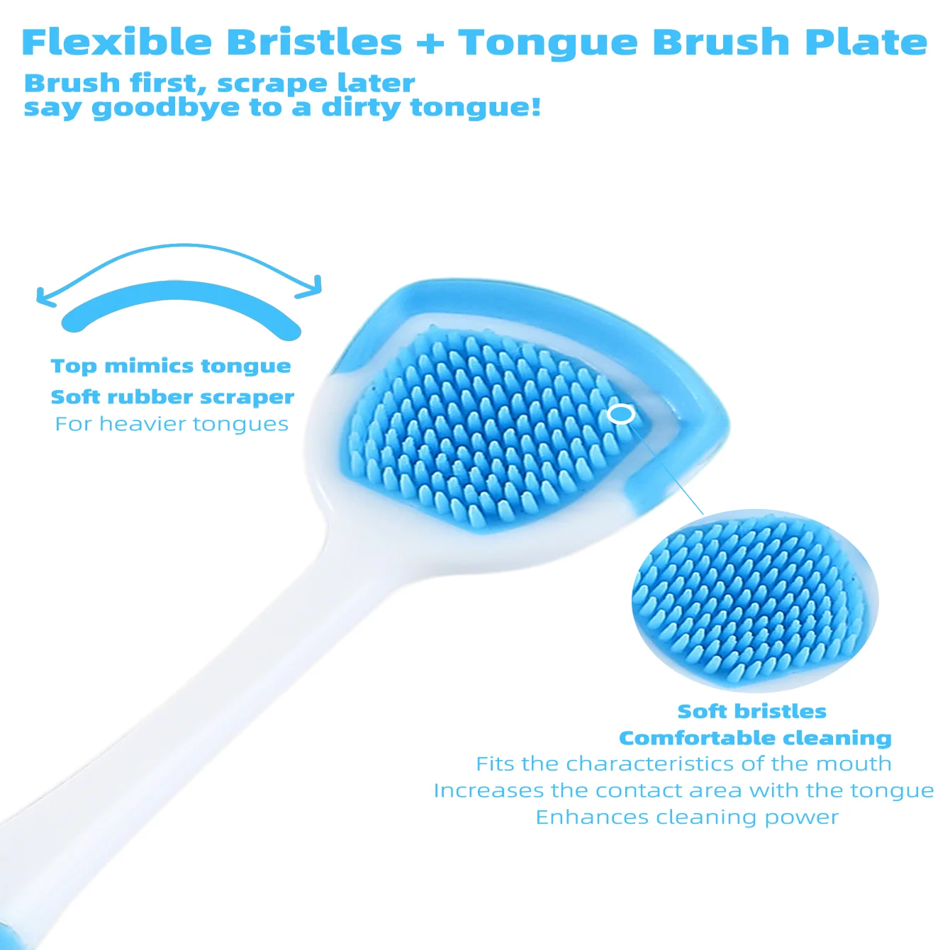 Silicone Tongue Scraper for Effective Oral Hygiene