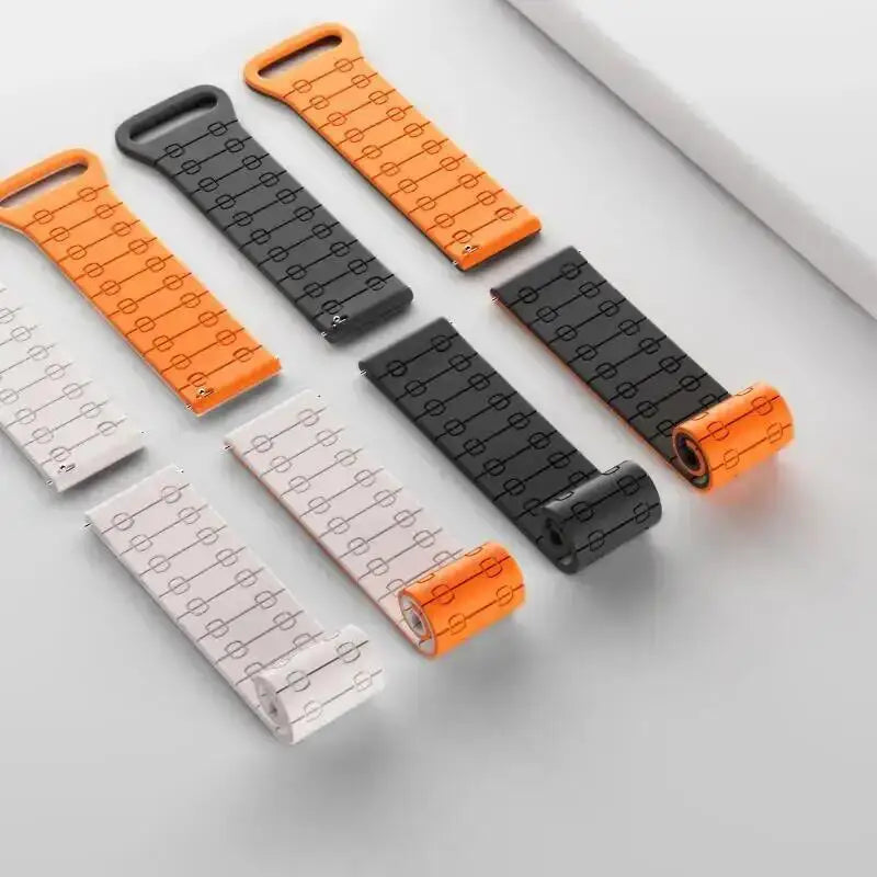 22mm Magnetic Silicone Strap | Versatile Sports Band Bracelet