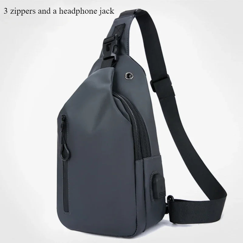 Stylish Men's Chest Bag | Casual One Shoulder Crossbody Design