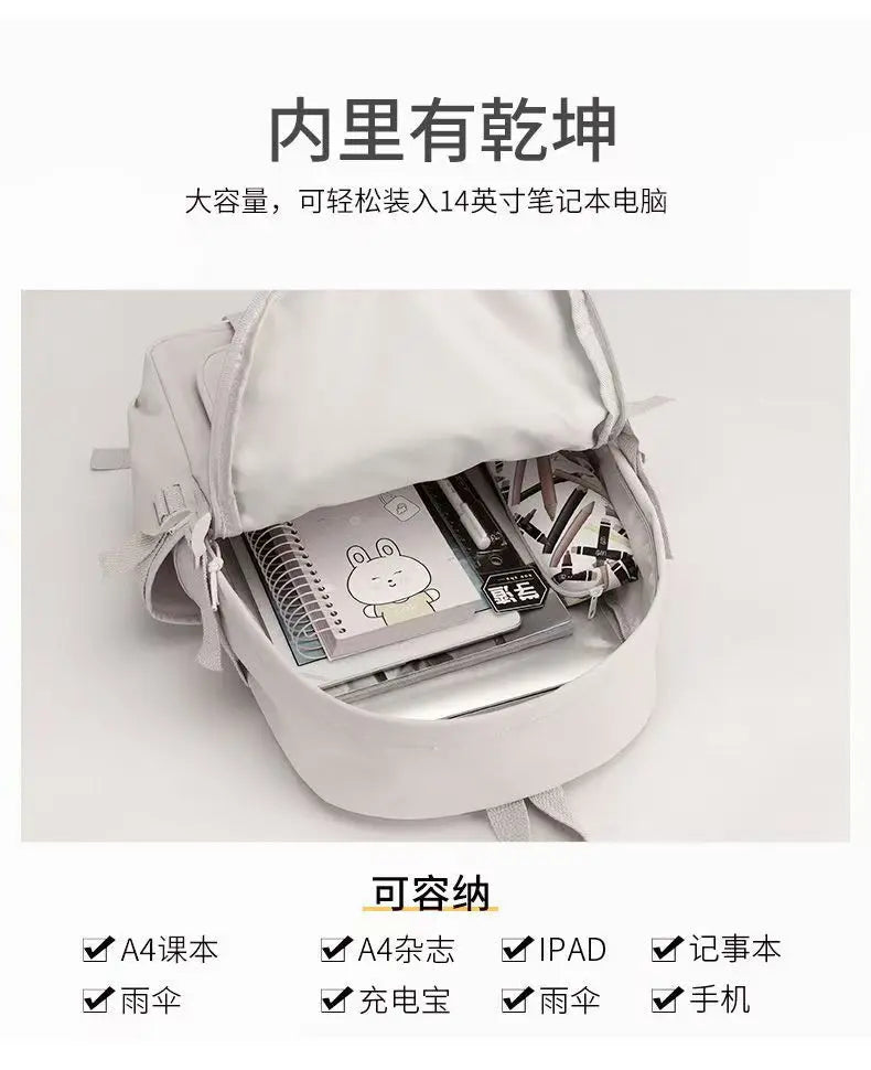 Cute Cartoon Student Backpack | Large Capacity Travel Bag for All