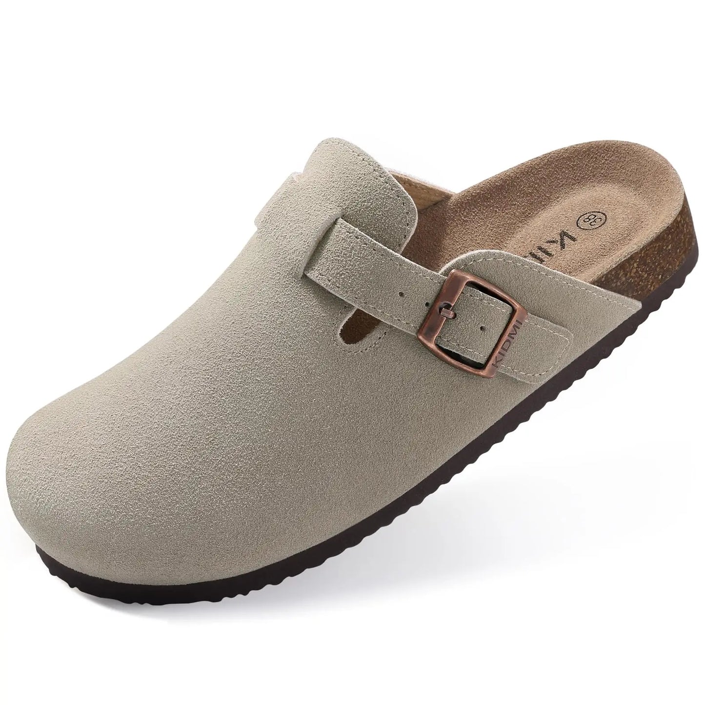 Shevalues Suede Clogs For Women Men Summer Cork Mules Soft Footbed Sandals With Arch Support  New Leisure Fashion Genuine Clogs