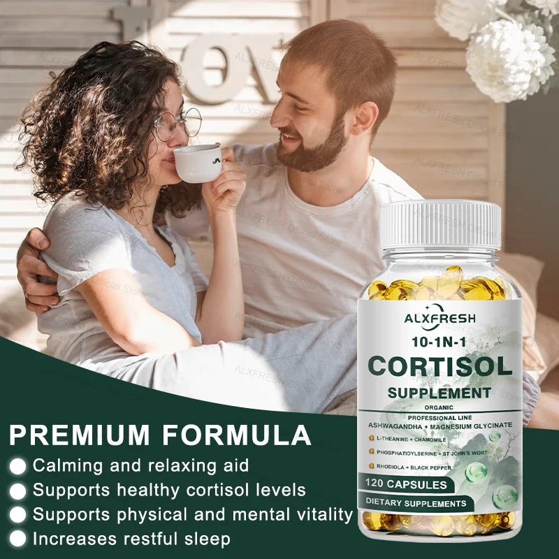 Cortisol Capsules for Relaxation & Sleep Support | Feel Stress-Free