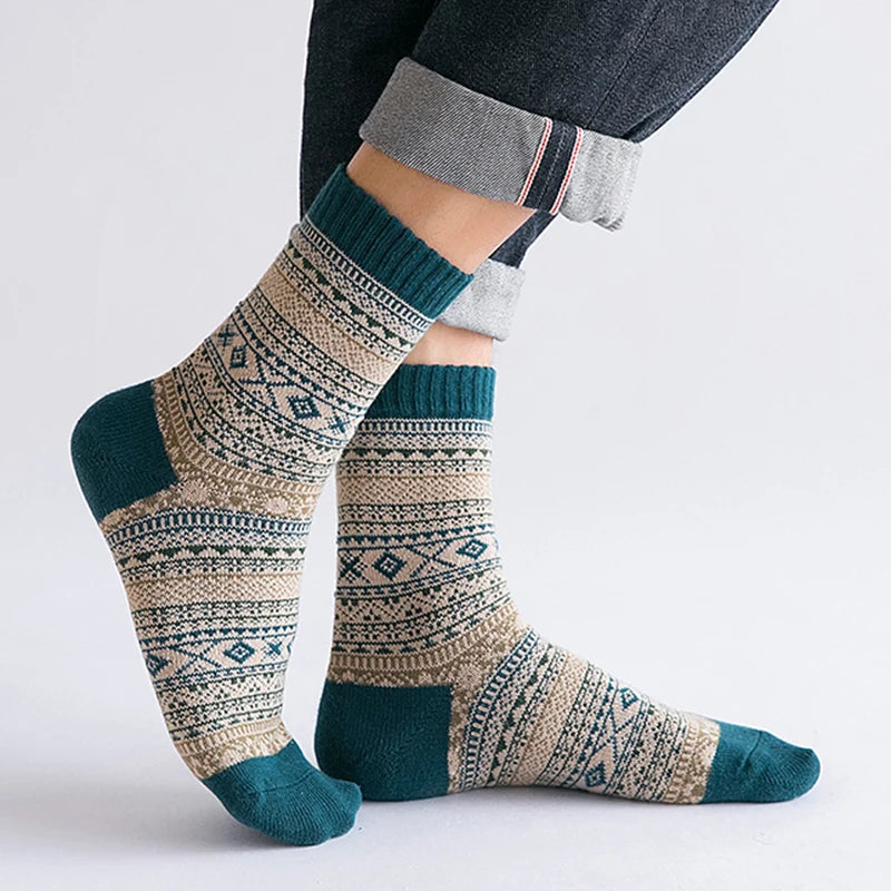 Colorful Wool Socks for Men | Warm & Comfortable Winter Footwear