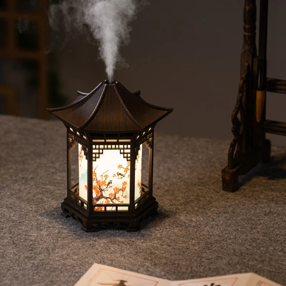Unique Chinese Style Humidifier | Creative Night Light & Spray