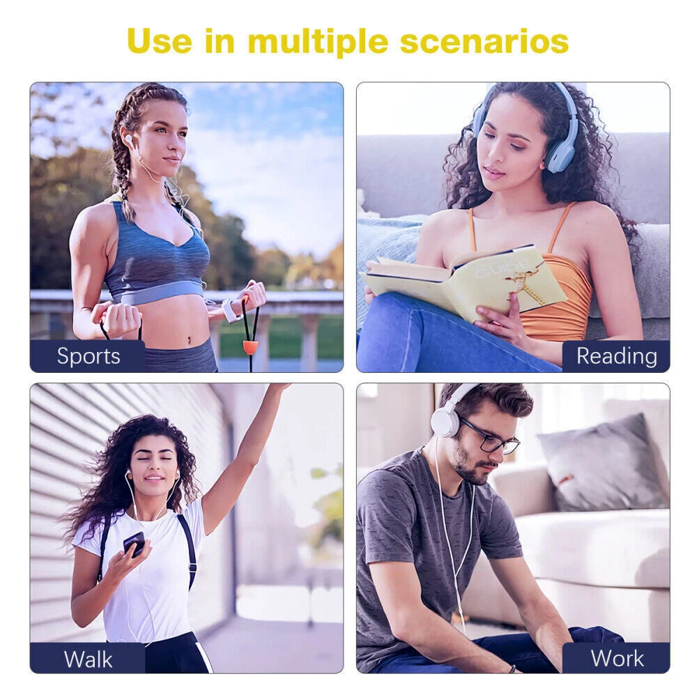 Compact MP3 MP4 Music Player | Bluetooth, Alarm Clock & E-Book