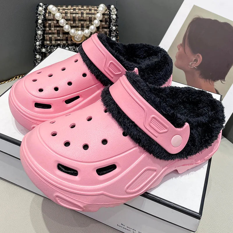 Women's Plush Corduroy Slippers | Cozy Warm Indoor Footwear