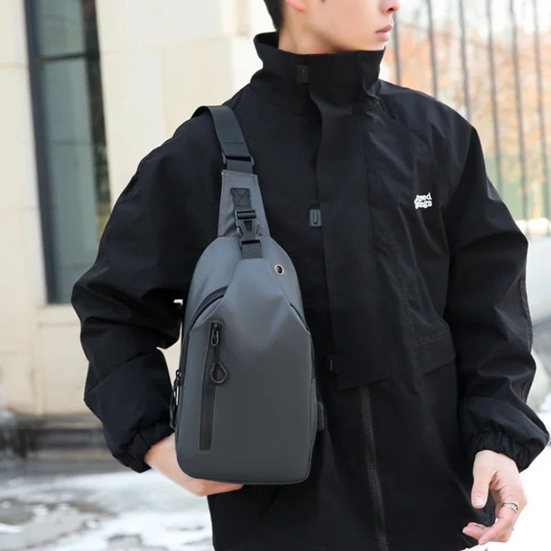 Stylish Men's Chest Bag | Casual One Shoulder Crossbody Design