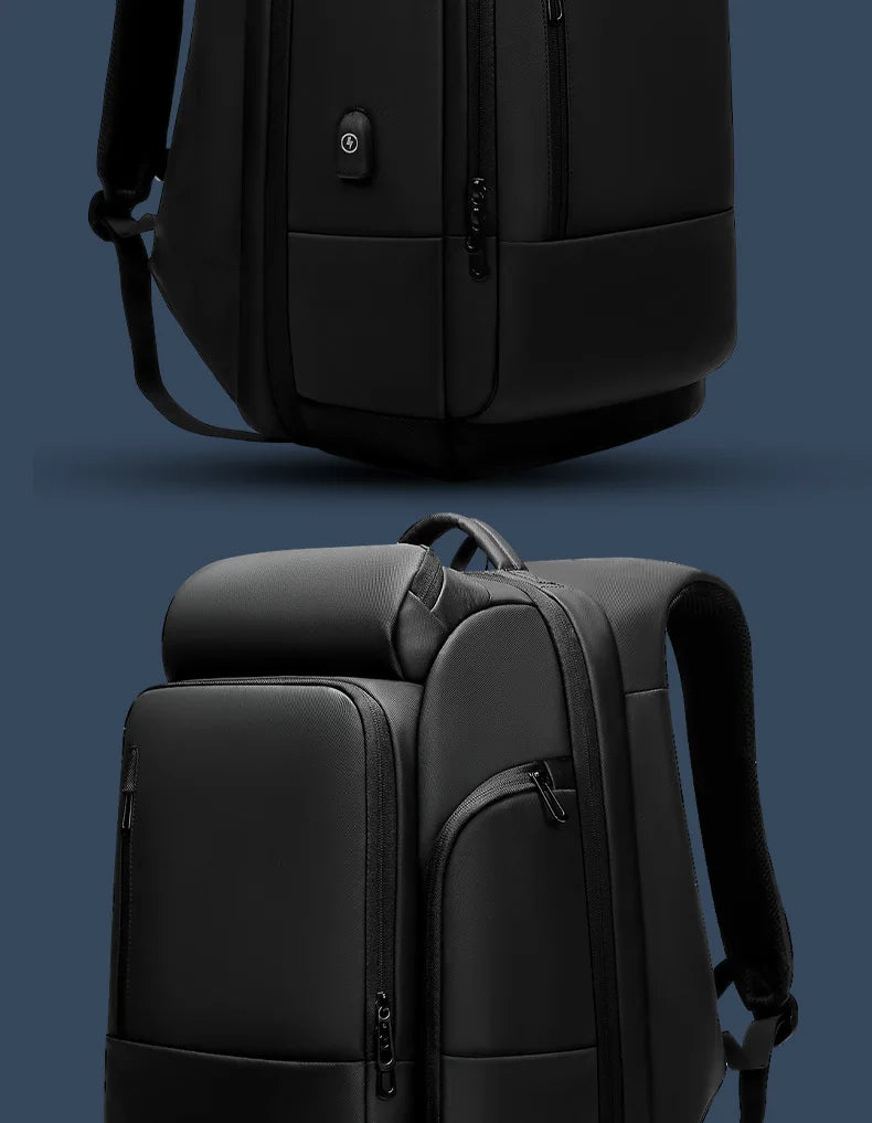 Large Capacity Waterproof Laptop Backpack with USB Charging