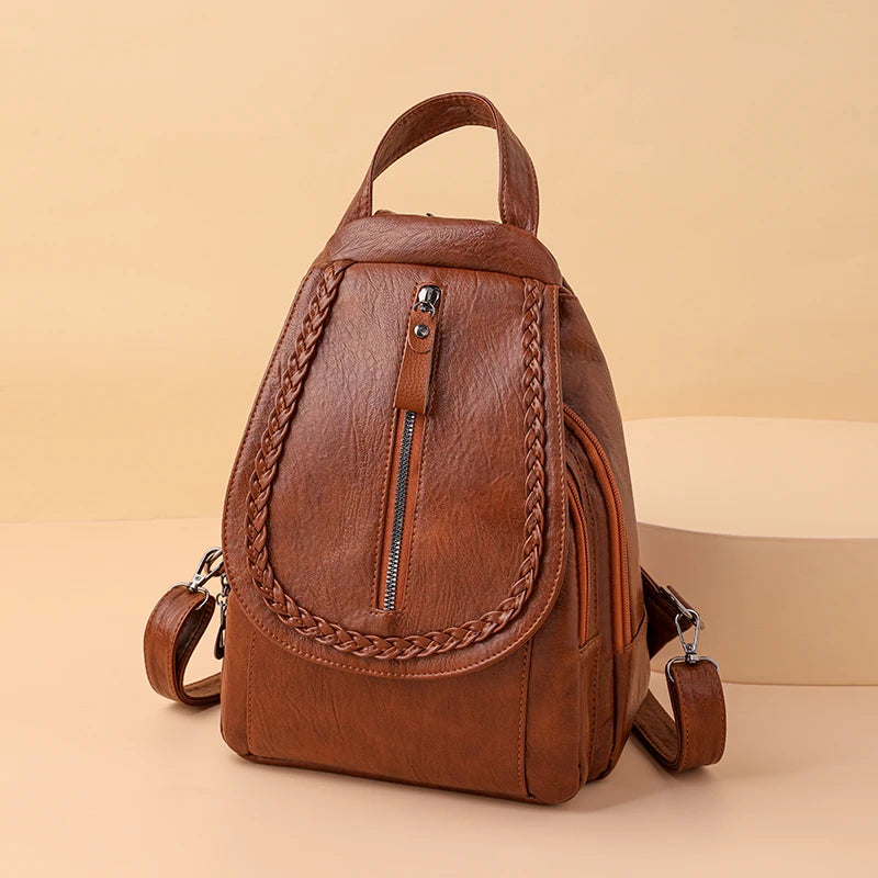 Stylish Women's Leather Backpack | Chic Travel Bag for All Occasions