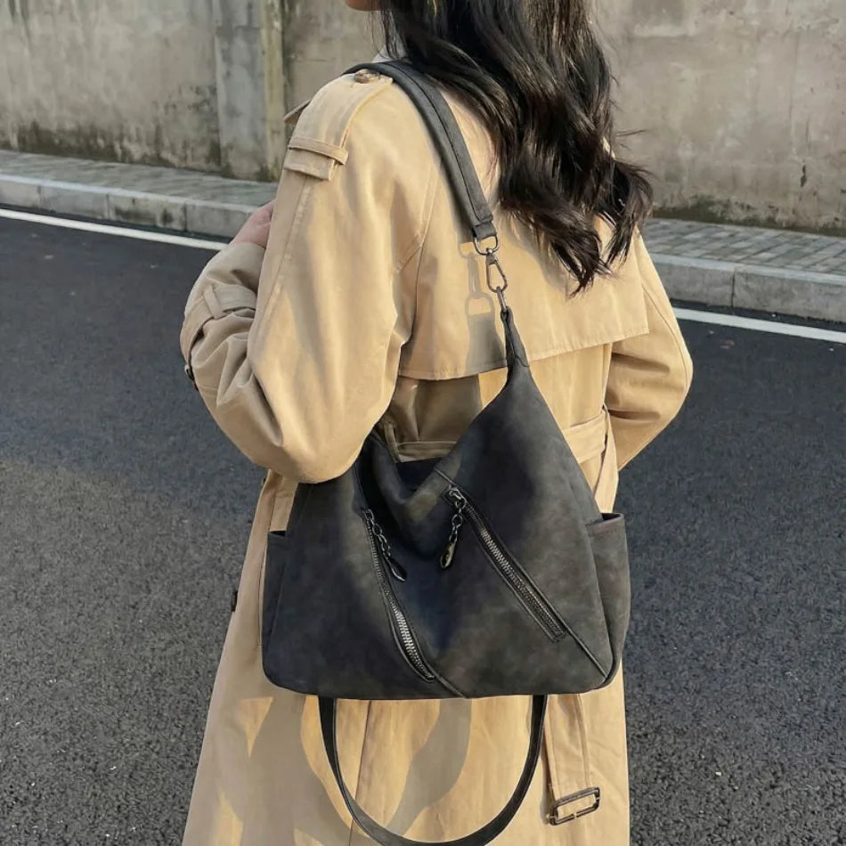 Bolso Bandolera Elegante de Cuero Sintético Suave para Mujer | Con Estilo y Práctico
