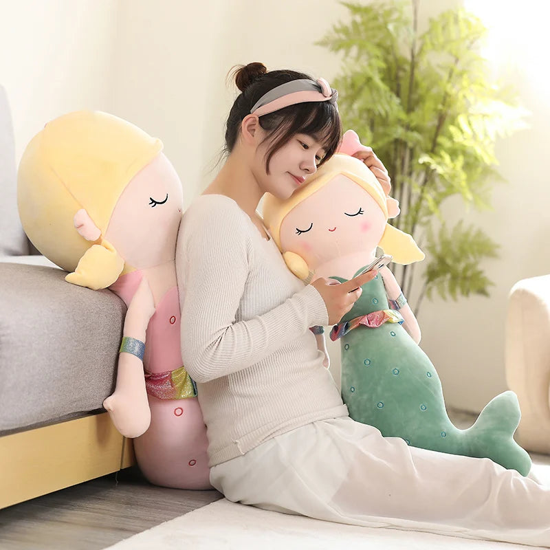Mermaid Plush Toys | Soft Cozy Throw Pillow for Kids