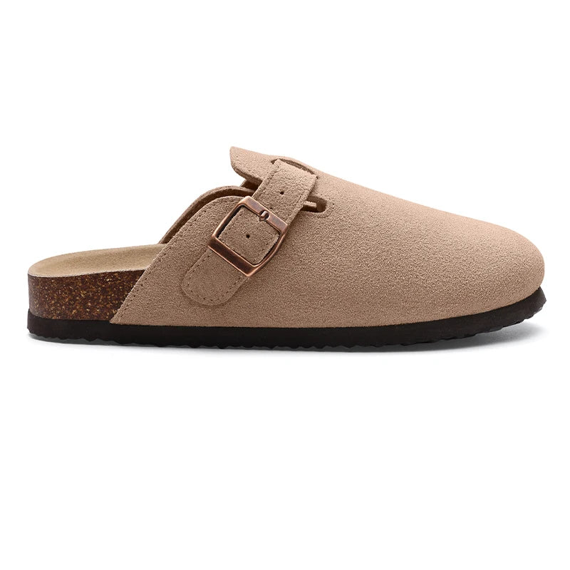 Comfortable Arch Support Suede Clogs for Home and Outdoor