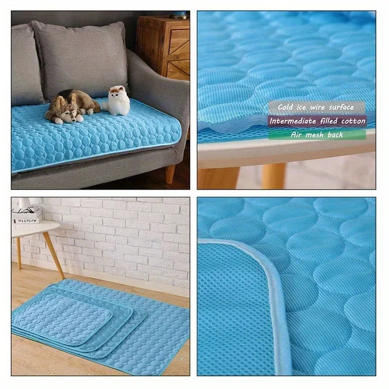 Cooling Pet Ice Pad | Breathable Washable Sleep Mat for Pets