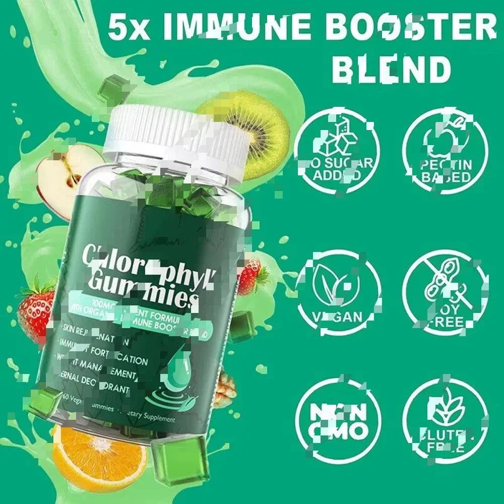 Sugar Free Chlorophyll Gummies with Unfiltered ACV - Health Boost