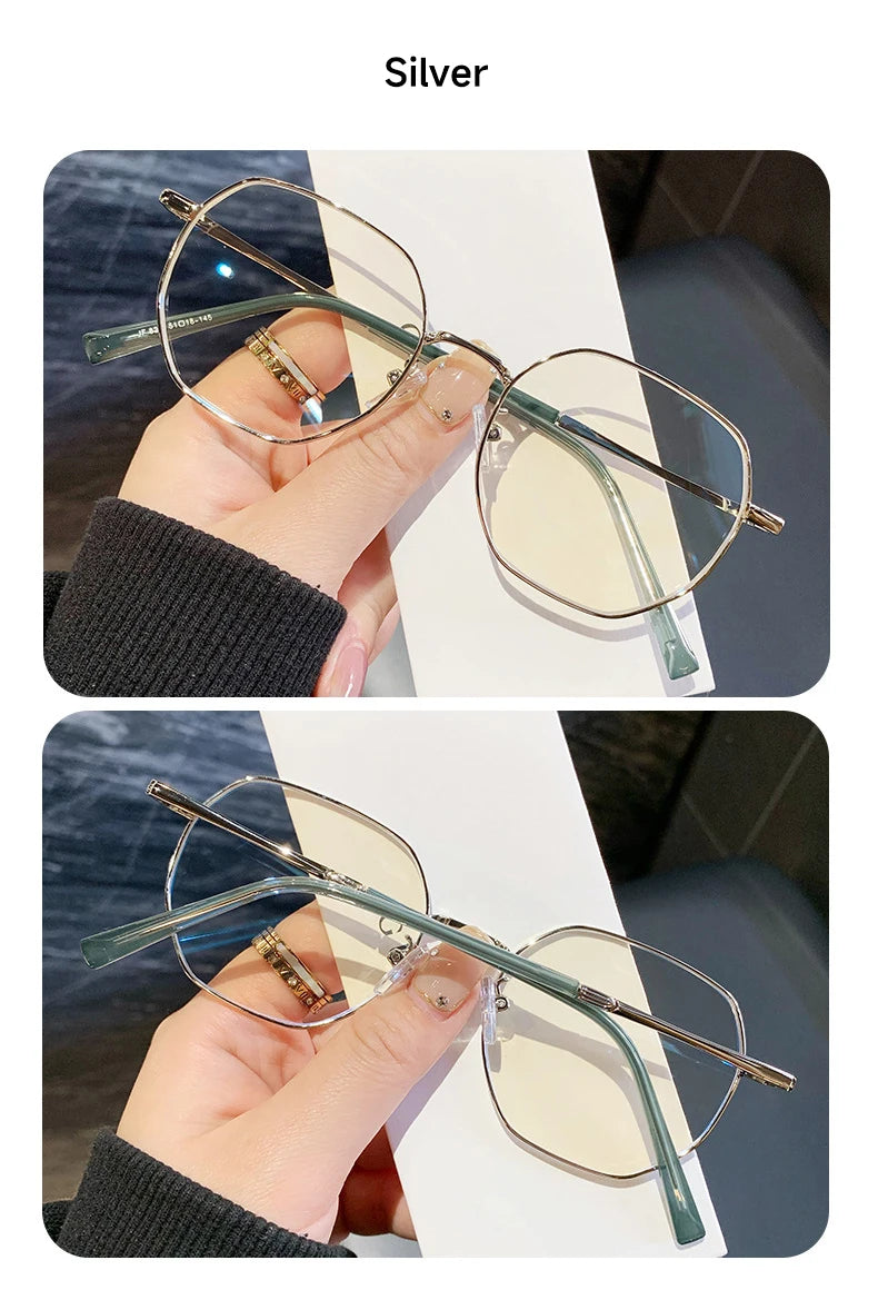 Stylish Geometric Women's Reading Glasses | Anti-Blue Light