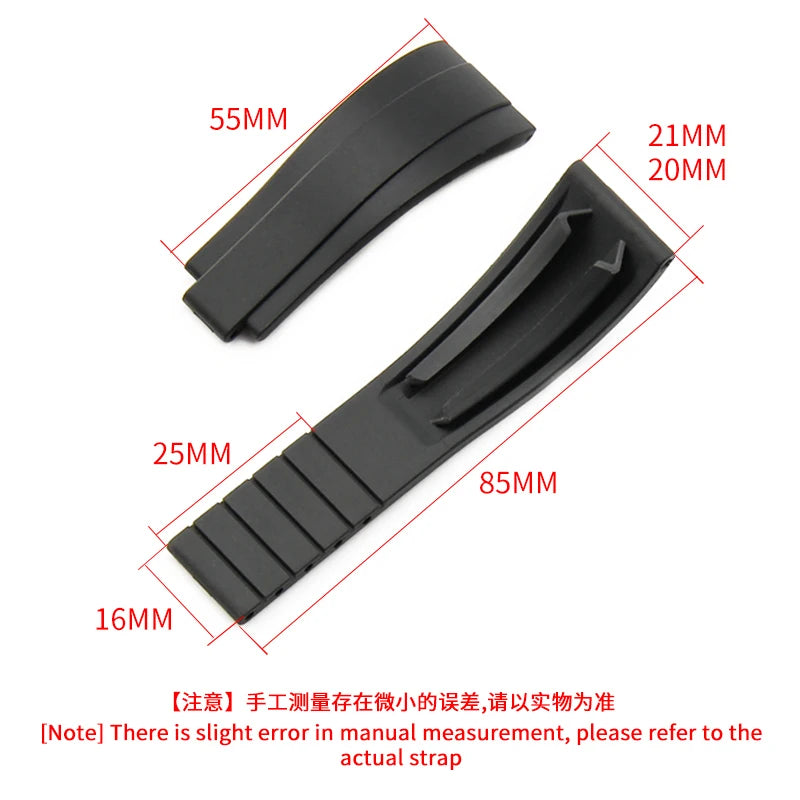 Durable Stainless Steel Butterfly Buckle Watch Strap for Men