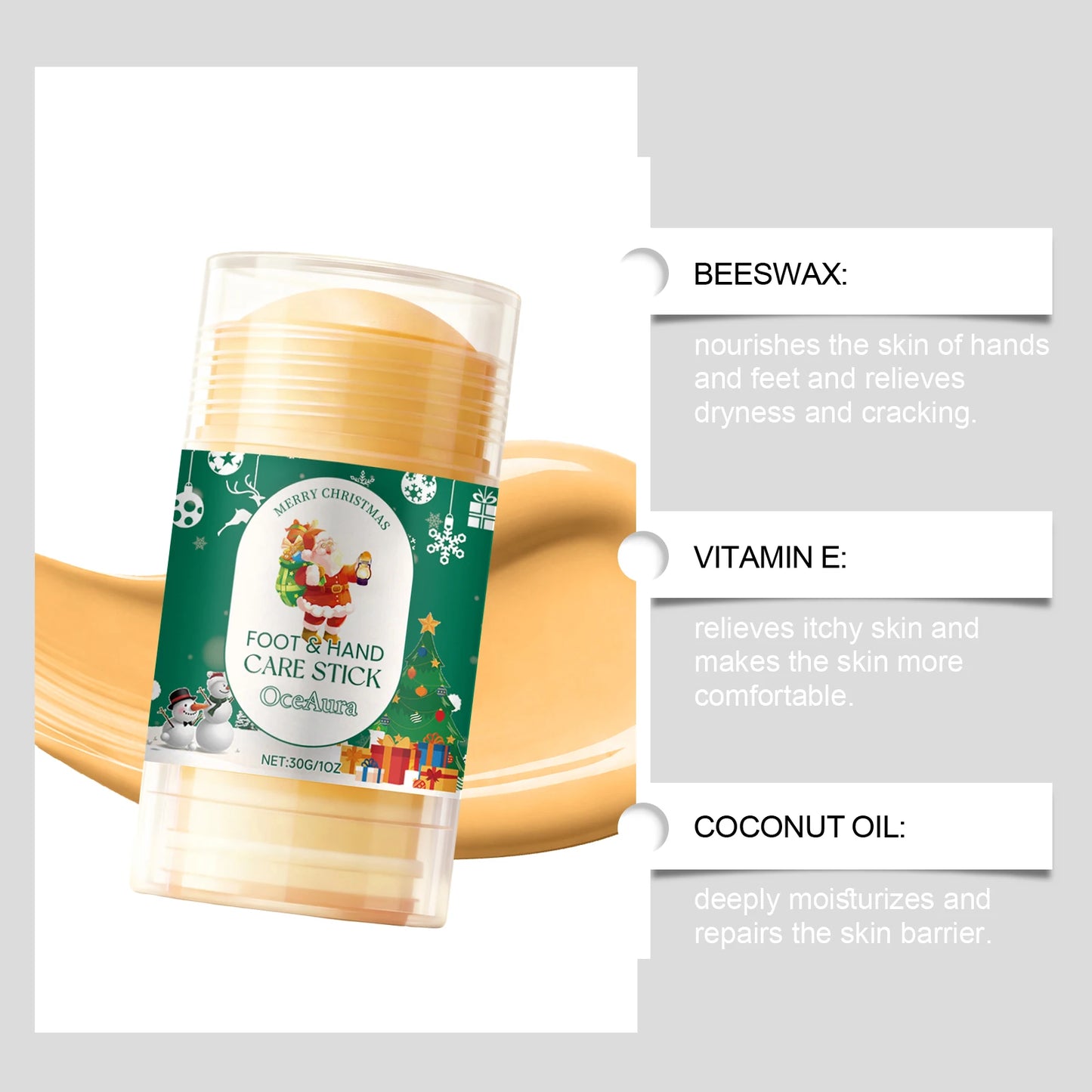 Christmas Hand & Foot Moisturizing Care Stick | Nourish & Smooth