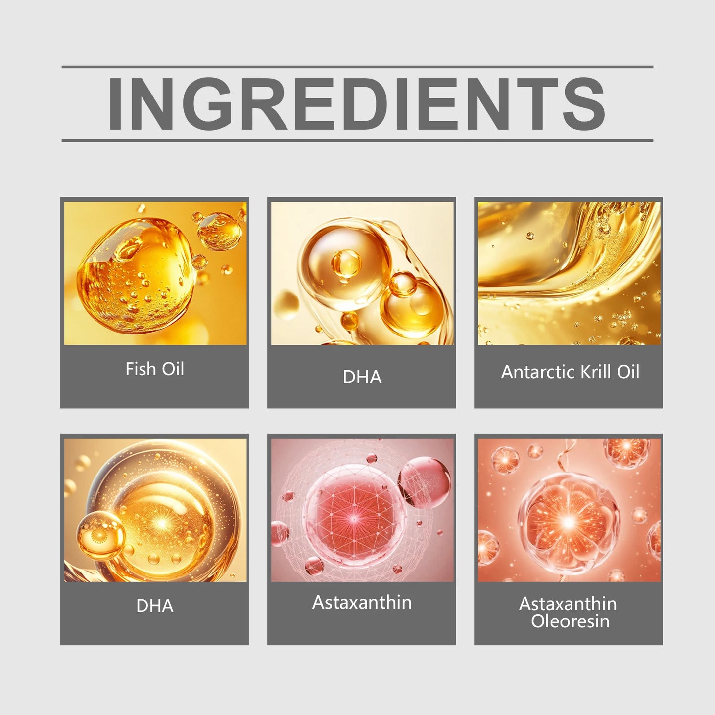 Fish & Krill Oil Softgels with Omega-3 | Antioxidant Support