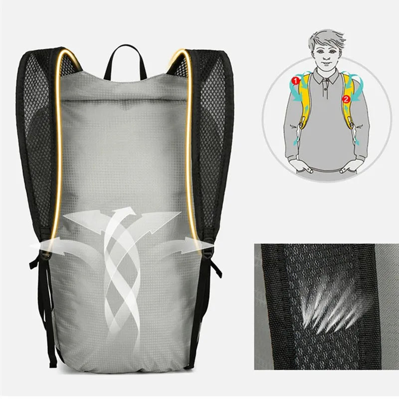 20L Lightweight Portable Foldable Waterproof Backpack for Travel
