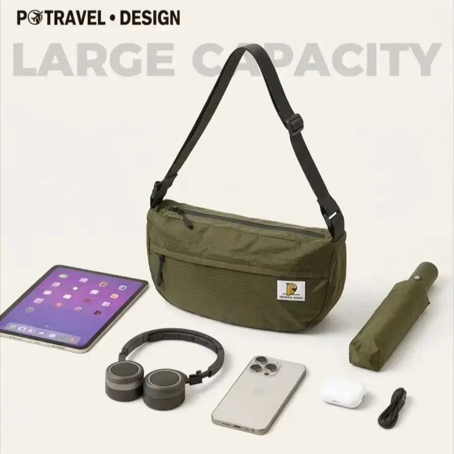 Unisex Casual Crossbody Bag | Large Capacity Fashion Handbag